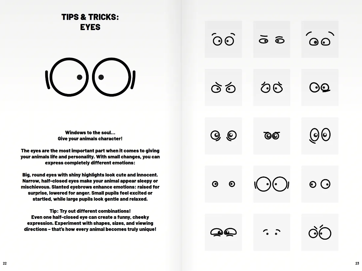 Inside the book: illustrated tips and tricks about eyes